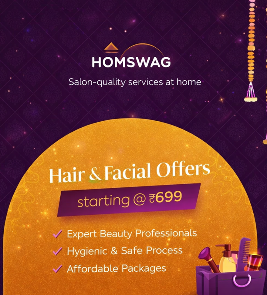 Hair & Facial offers starting at ₹699